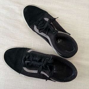 Vans Men's 10.5 Black & Gray Casual BMX Shoe / Sneaker
